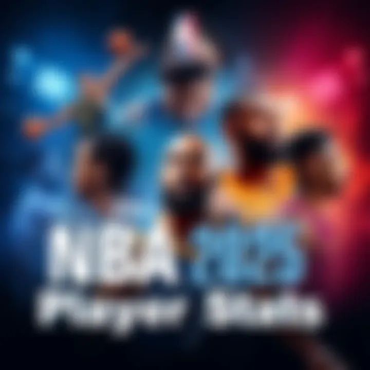 A collage of NBA players showcasing key highlights and stats from the 2025 season.