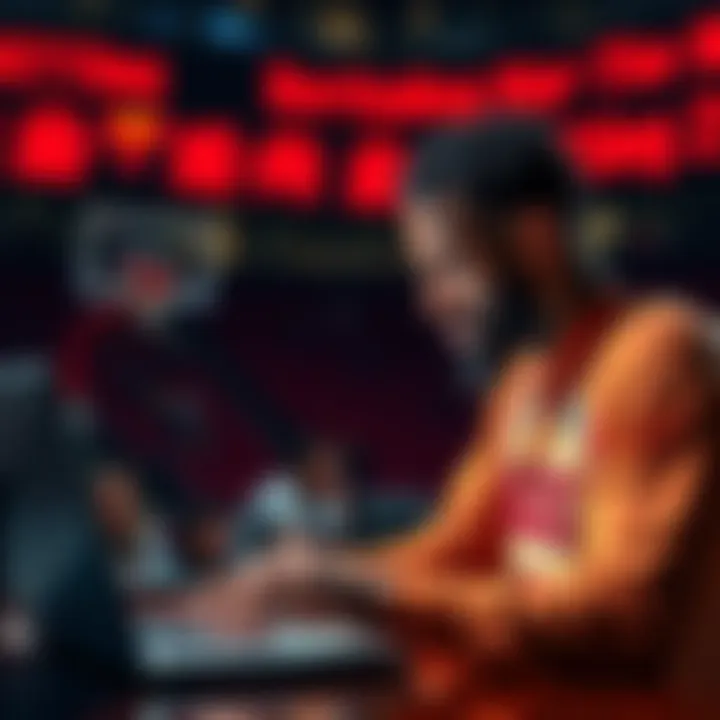 Basketball player analyzing stats on a laptop for NBA betting tips