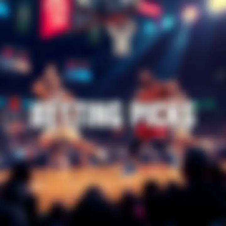 Graphic showing NBA betting odds and picks for various matchups on April 12, 2026