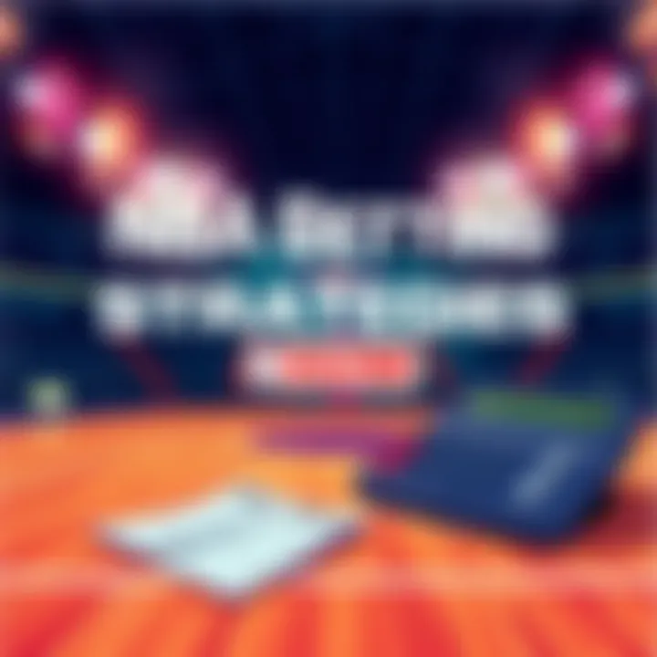 Illustration of a basketball court with betting slips and a calculator, symbolizing NBA betting strategies for March 9.