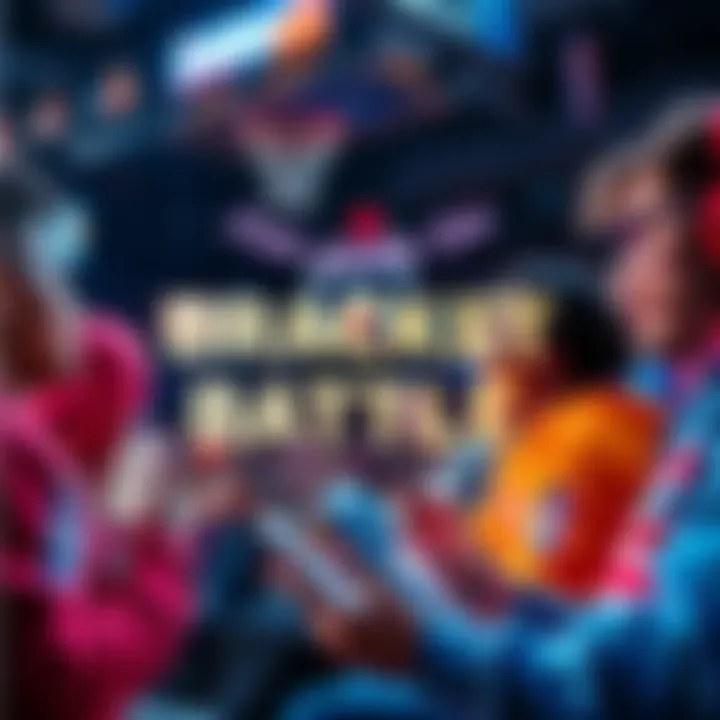 Fans engaging in an NBA Bracket Battle on their devices, showcasing basketball enthusiasm