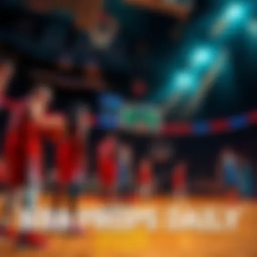 Basketball players warming up on the court before a game, highlighting key matchups for betting insights