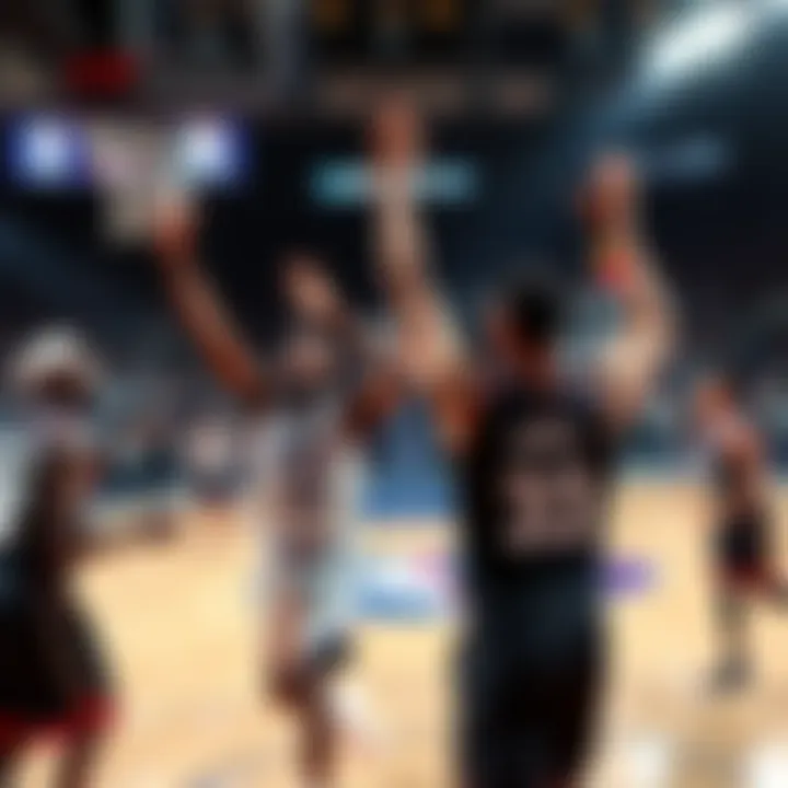 Players celebrating after a thrilling NBA match, showcasing key moments and standout performances