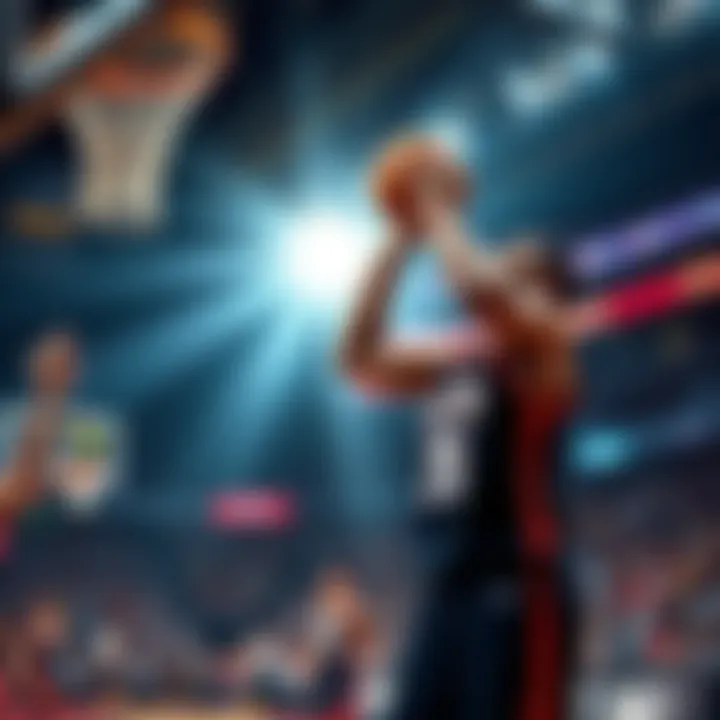 A basketball player takes a shot from beyond the arc during a game, showcasing the importance of 3-point shooting in modern basketball