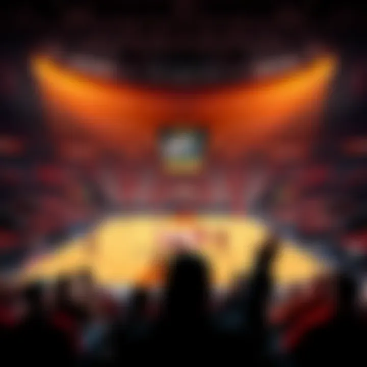 NBA Player Props for October 22, 2026 A basketball court with odds and player stats displayed, fans are engaged watching the games, showcasing excitement for NBA matchups.
