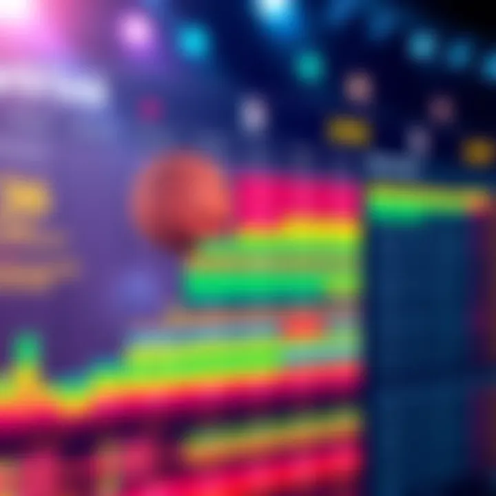 NBA Player Stats Visualization A colorful chart displaying key player stats and strategies for NBA PrizePicks on April 8.