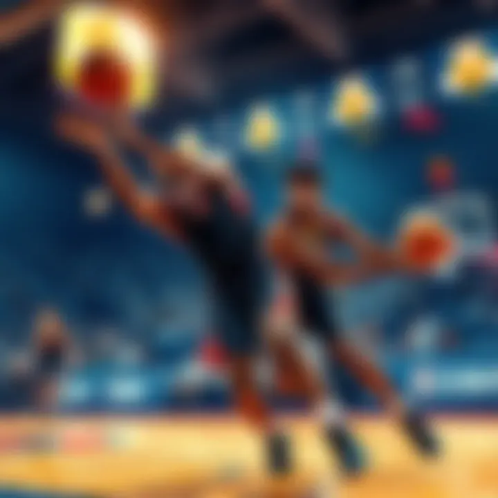 NBA Players in Action Anthony Edwards and Jalen Duren playing basketball, showcasing their skills on the court during a game.