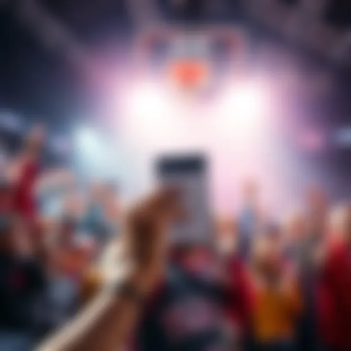 NBA Prop Bets 2025 A basketball player holding a betting slip while fans cheer in the background