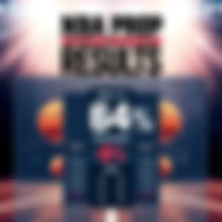 A graphic showing betting results with a 64% hit rate on NBA props over eight nights. Includes basketball images and statistics.