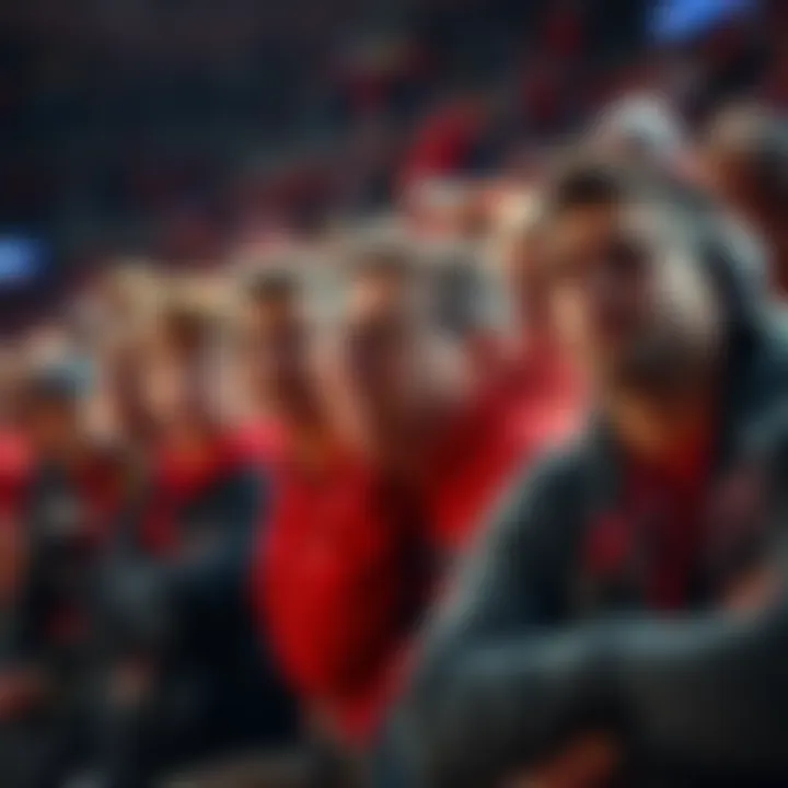 NC State fans show disappointment NC State supporters with concerned expressions at a game, displaying disappointment after recent losses