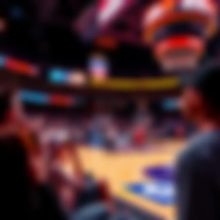 Fans watching an NCAA basketball game with excitement as teams compete, focusing on the betting insights for the MICH/STL game