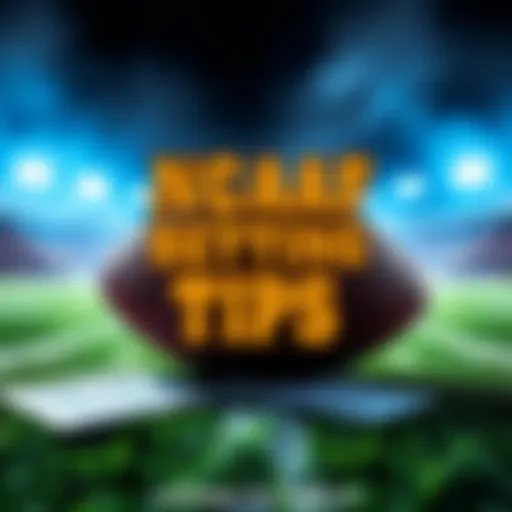 NCAAF Betting Tips Expert tips and picks for college football betting on October 24, showcasing a football field and betting slips