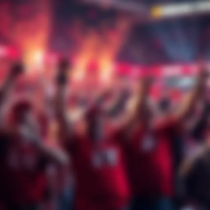 Fans of Nebraska and LV cheer in excitement after their teams achieve surprising victories and payouts.