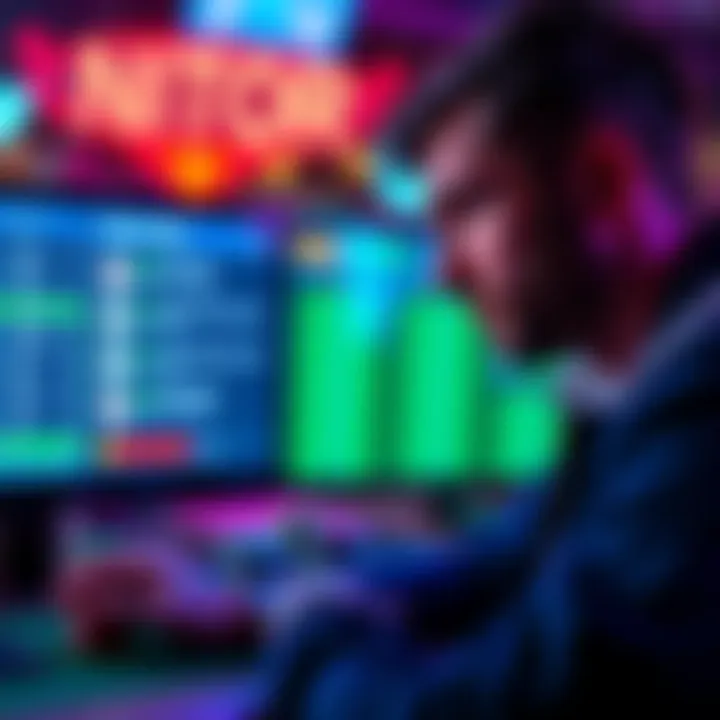 A concerned player looking at a poker screen with alert notifications from Global Poker, representing updates for New York residents.