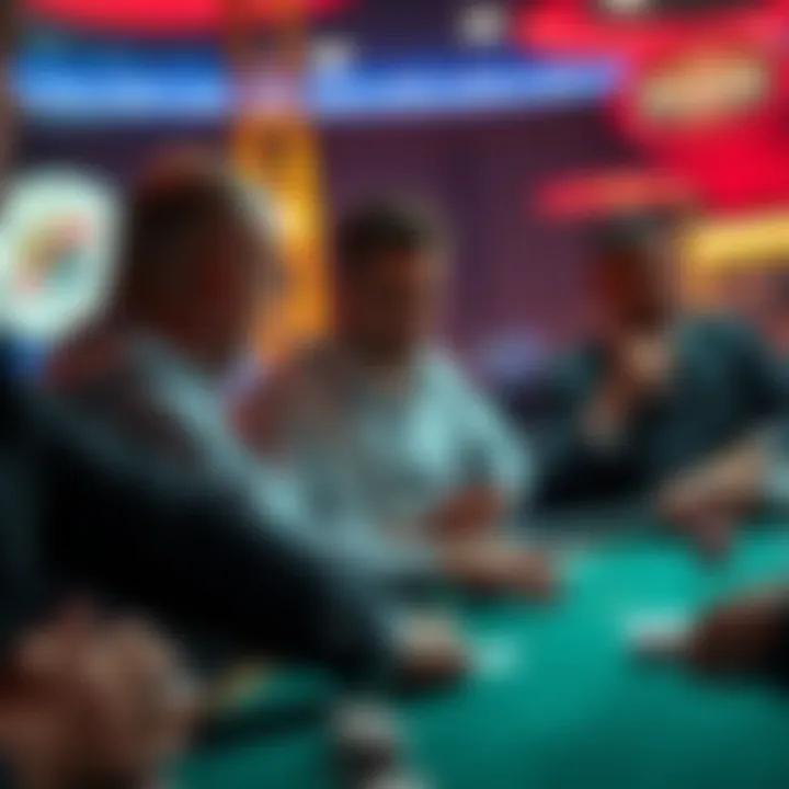 A new poker player appears confused after claiming a pot at the table, surrounded by other players debating the rules
