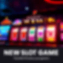 Colorful slot machine with spinning reels and bright graphics, showcasing winning symbols and bonuses