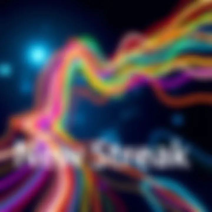 New Streak Trend Illustration showing the concept of a new streak phenomenon with colorful lines representing various developments and trends