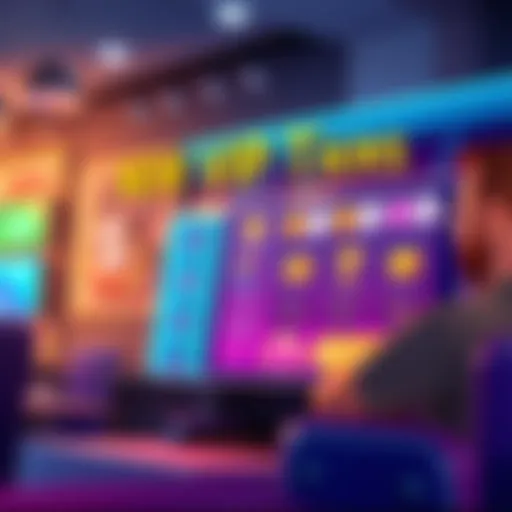 An illustration showing new VIP tiers and rewards offered by Thrill, with vibrant colors and symbols representing perks and benefits.