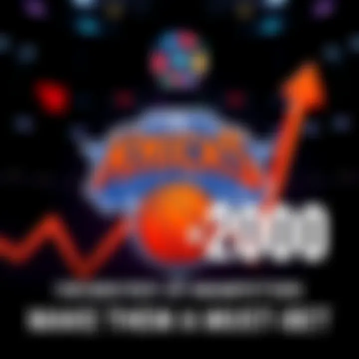 A graphic showing New York Knicks logo with upward trending betting odds, symbolizing high value for bettors.