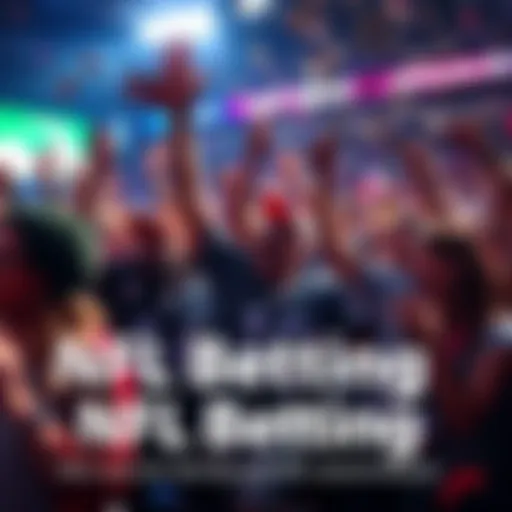 Fans celebrating big wins during the NFL betting season finale with excitement in the air and money in hand.