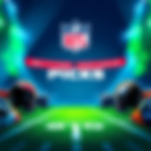 Illustration showing NFL teams and betting odds for upcoming games