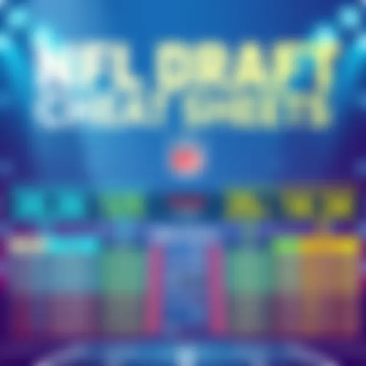 A colorful graphic showing NFL player statistics and rankings for the upcoming 2025 draft.