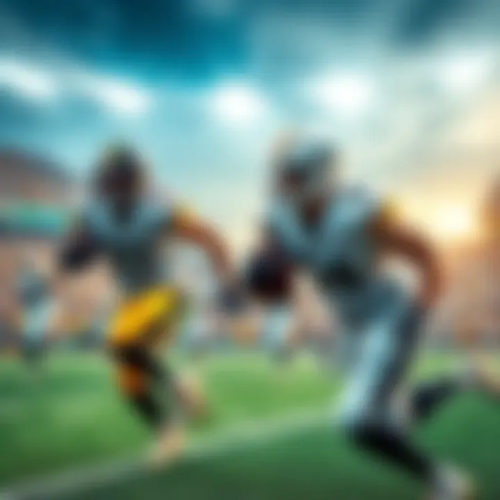 Miami Dolphins and Pittsburgh Steelers players on the field during a game preview