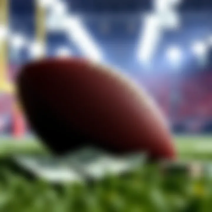 Graphic showing top NFL player props and touchdown picks with a football and money symbols