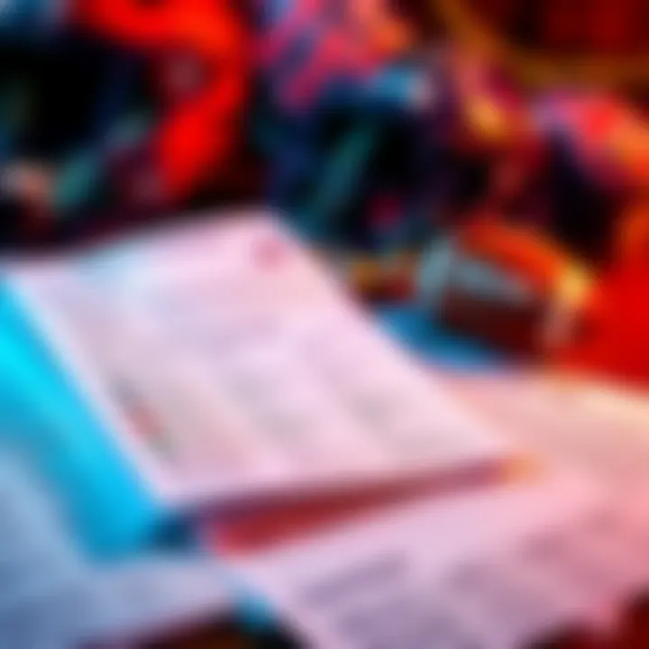 A collection of NFL Week 15 cheat sheets with betting tips and strategies laid out on a table, featuring football gear in the background.