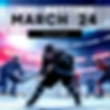 Graphic showing expert betting picks and NHL game highlights