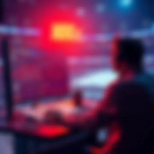 A person analyzing betting options on NHL games with a computer and sports reports