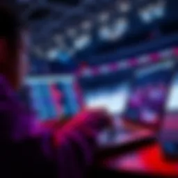 A person analyzing NHL betting odds and stats on a laptop