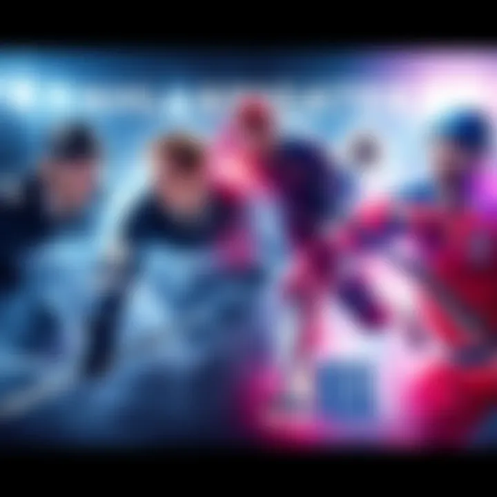 NHL and NBA Highlights Players from NHL and NBA showcasing their skills during key matches of the season