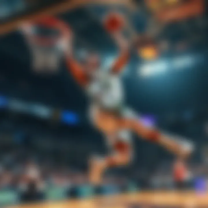 Nic Claxton attempts to grab an offensive rebound during a game against the Milwaukee Bucks
