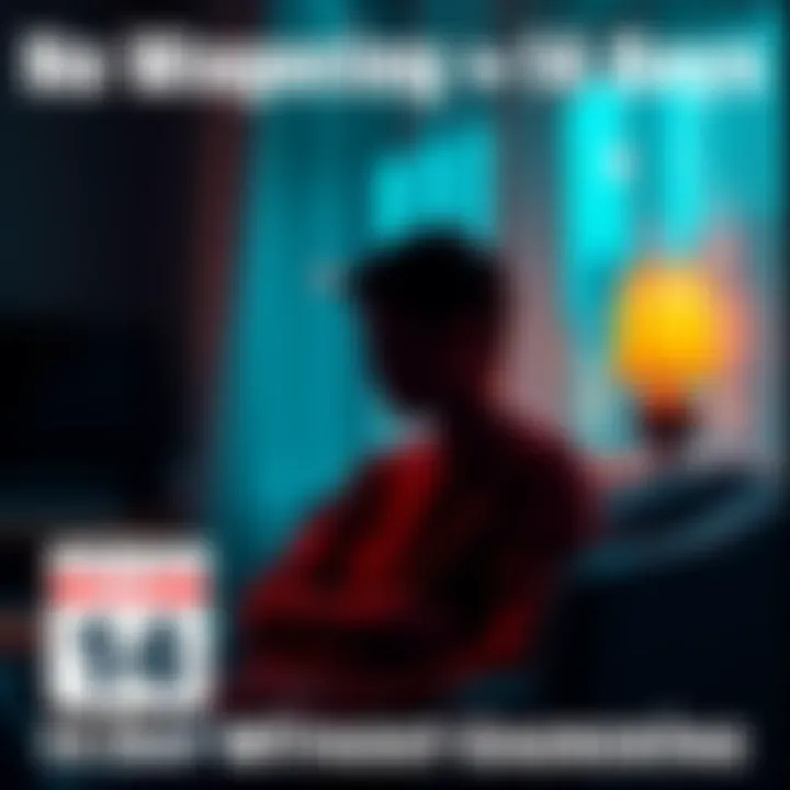 No Wagering for 14 Days A person reflecting quietly at home, symbolizing 14 days without gambling, with a calendar marked on Day 14.
