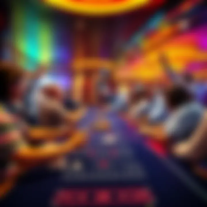 A lively craps table scene on the Norwegian Prima with players celebrating and cheering as winnings stack up