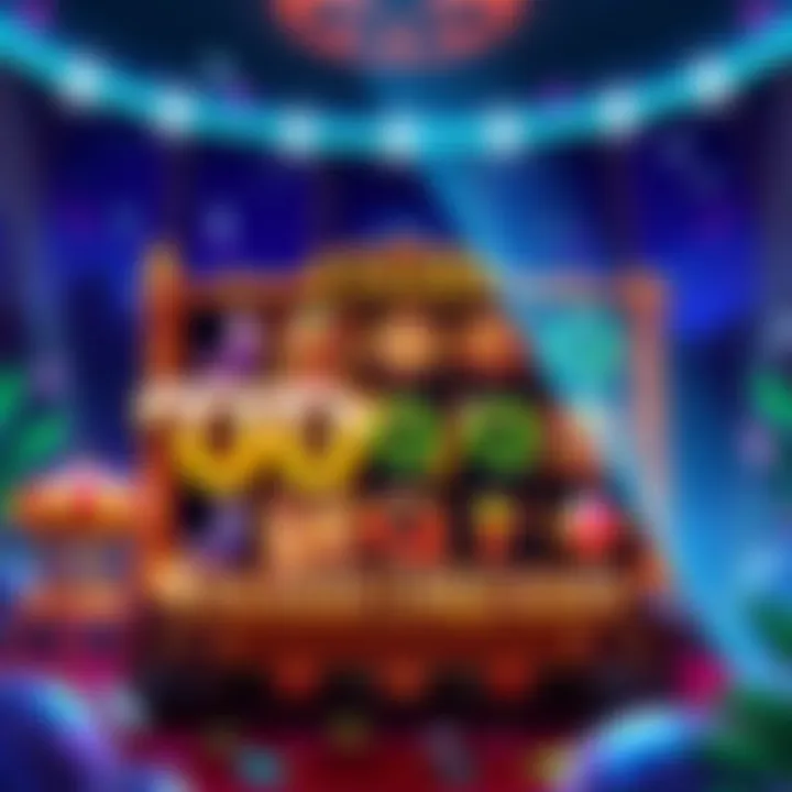 A screenshot of the Oasis Dreams slot game featuring colorful symbols and high payout potential.