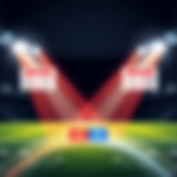 Illustration showing two betting strategies: odds betting on one side and flat betting on the other, with example payouts highlighted