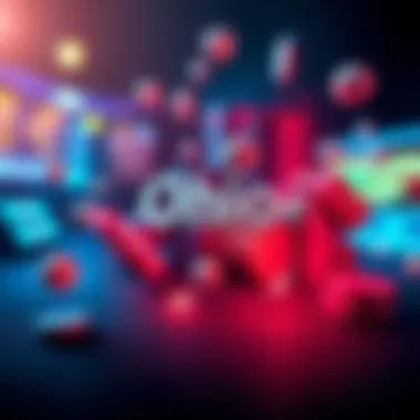A visual representation of Ohio's upcoming iGaming and iLottery legalization with gaming symbols and the state outline