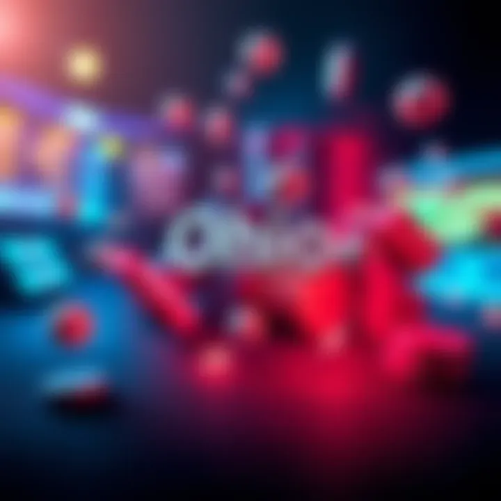 A visual representation of Ohio's upcoming iGaming and iLottery legalization with gaming symbols and the state outline