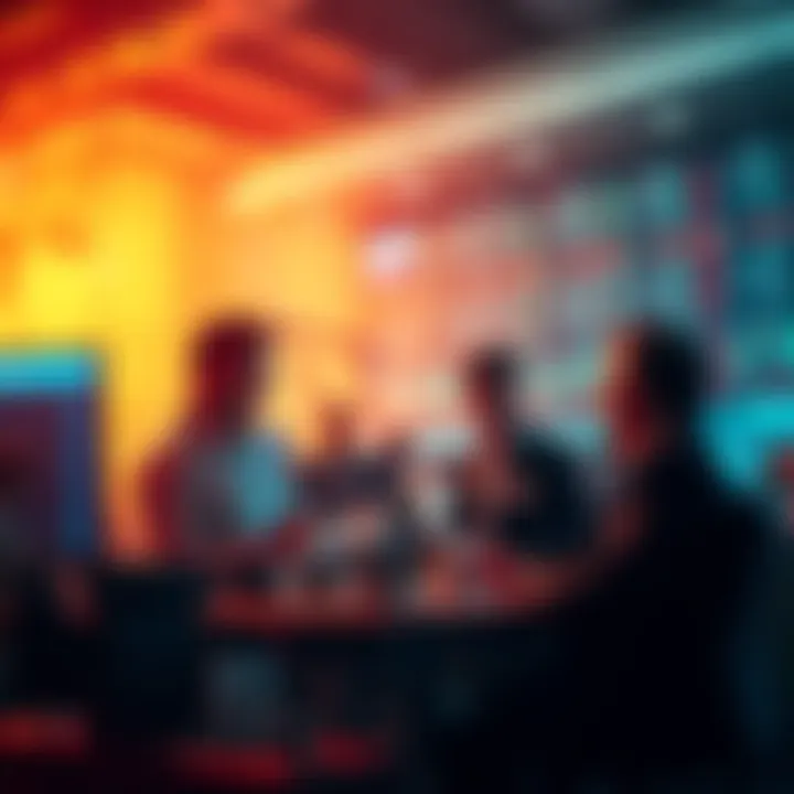 Oil Price Volatility Traders discussing oil futures and market strategies amidst the Iran conflict.