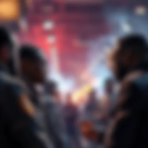 People discussing unresolved issues in a tense atmosphere