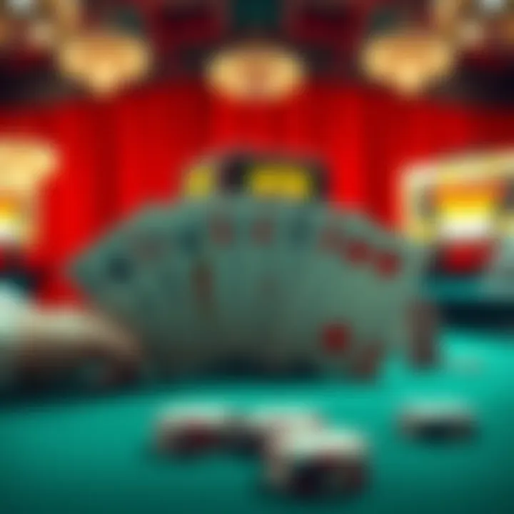 A thrilling online gaming session with cards showing Straight, Full House, and Quads during a big win.