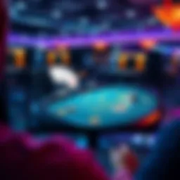 A computer screen displaying an online blackjack table with cards and chips visible, representing a virtual casino experience.