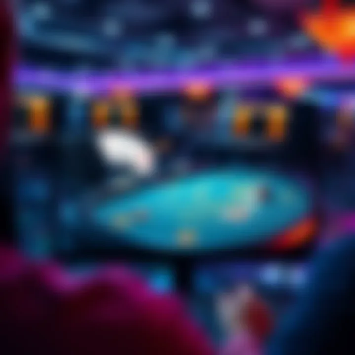 Online Blackjack Casino Gameplay A computer screen displaying an online blackjack table with cards and chips visible, representing a virtual casino experience.