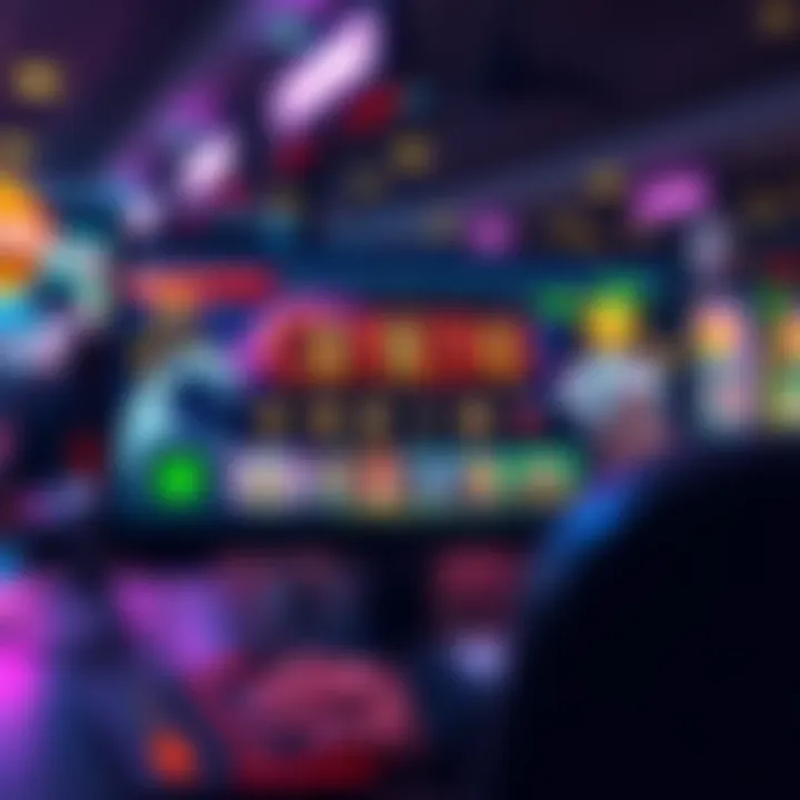 A vibrant online casino interface displaying games, bonuses, and rewards for players in the US