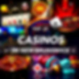 A collage of various online casino games, showcasing slots, roulette, and card games, emphasizing the excitement for players in New Brunswick.