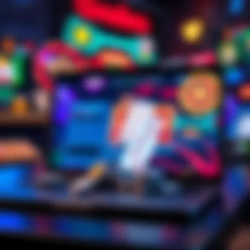 A collection of online gaming codes displayed on a laptop screen with casino-themed graphics in the background.