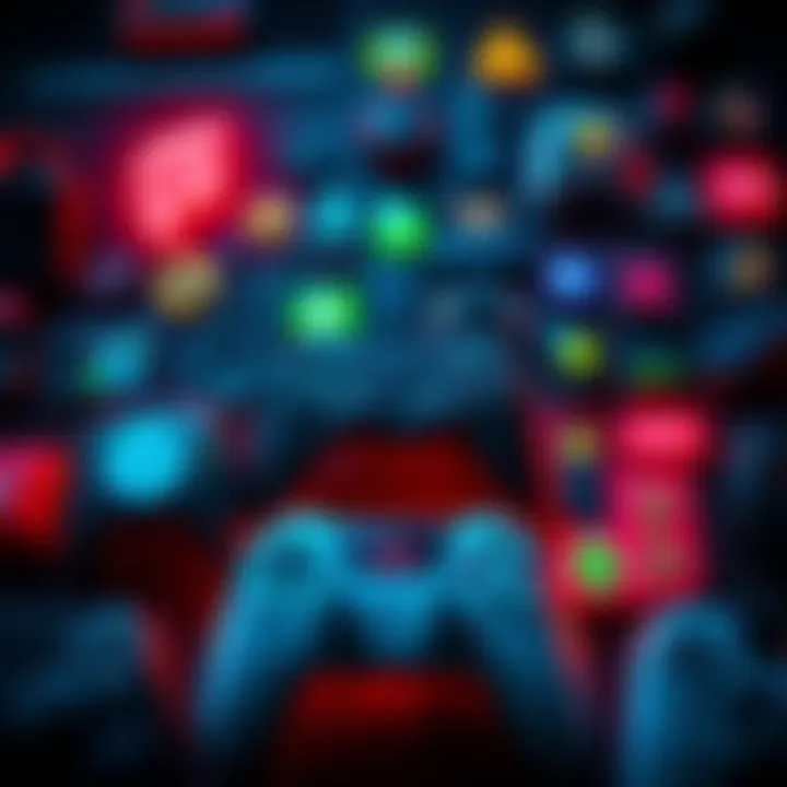 Online Gaming Trends 2026 A collage of gaming icons, controllers, and technology symbols representing the future of online gaming.