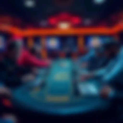 Players engaged in cash games and tournaments on an online poker site